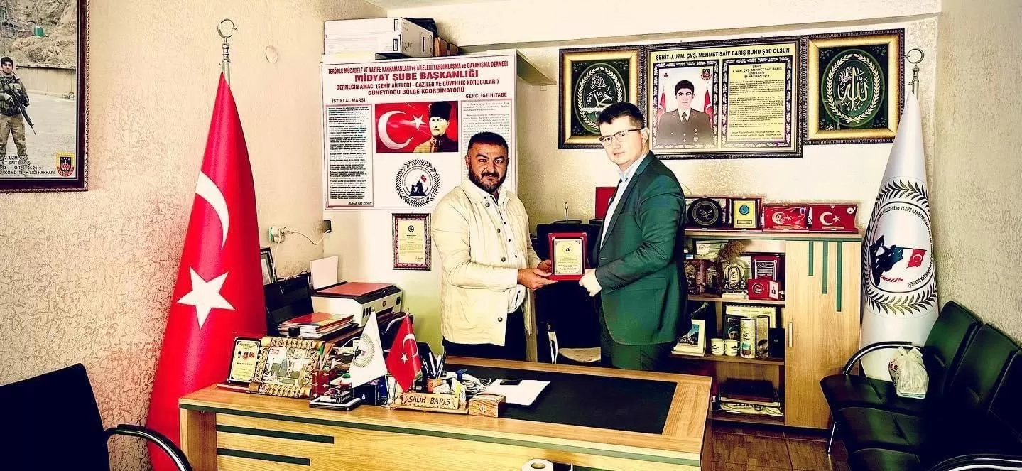 MİDYAT AĞIR CEZA HAKİMİNDEN ŞUBEMİZE ZİYARET